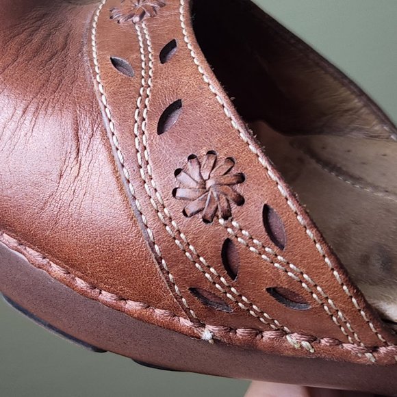 Dansko Leather Mary Jane Clogs Women Size 10.5 - Picture 8 of 12